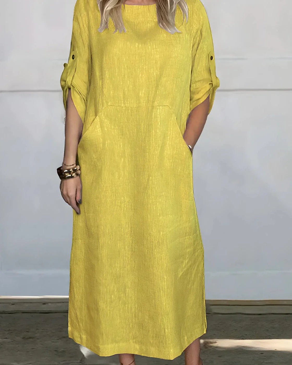 Vestido Casual Susan / Lino puro – (Holgado)