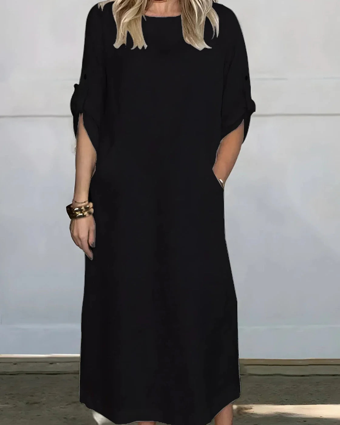 Vestido Casual Susan / Lino puro – (Holgado)