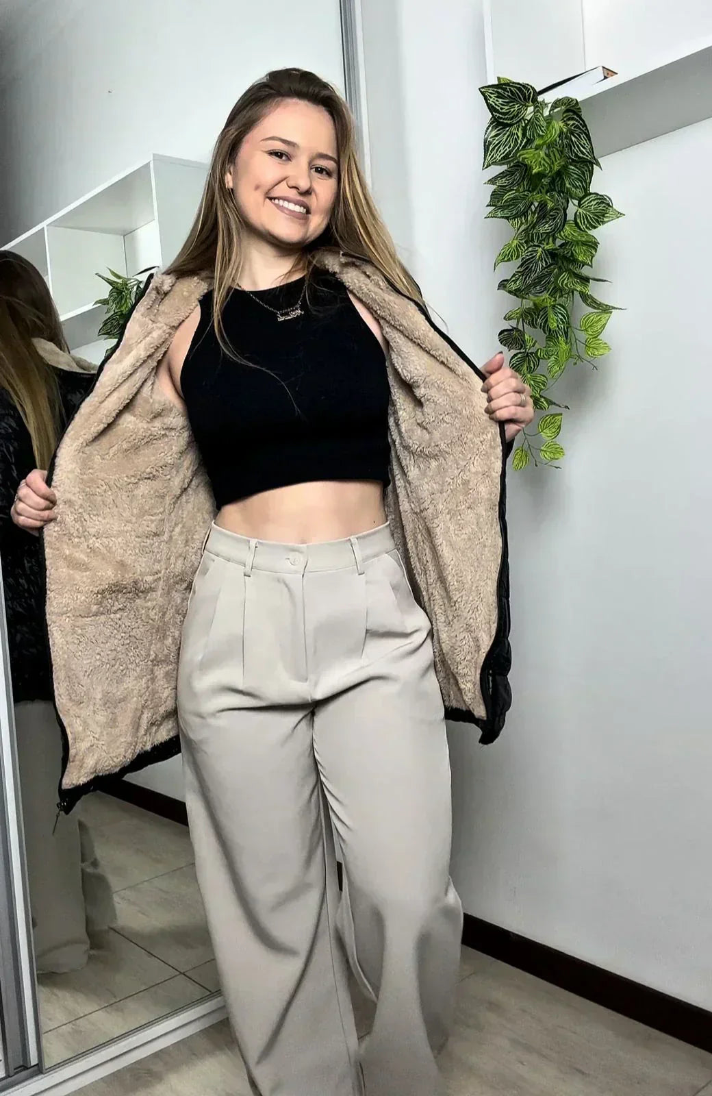 Chaqueta Femenina de Peluche - LIQUIDACIÓN DE INVENTARIO