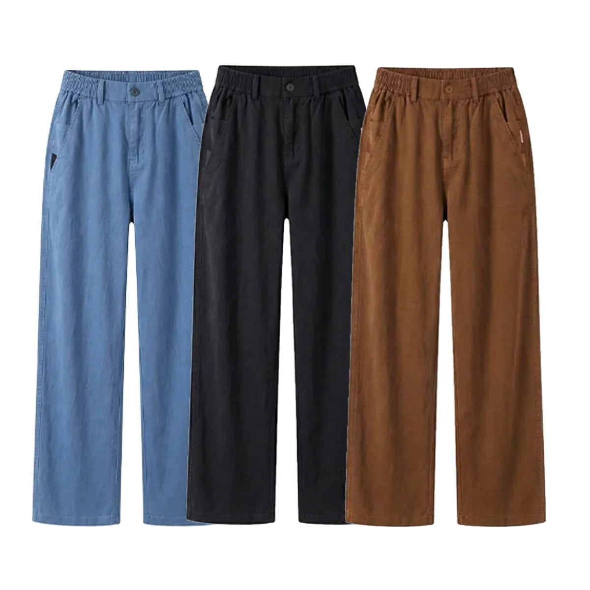 Kit 3 Calças Femininas Santino - Tecido em Algodão e Seda Gelo