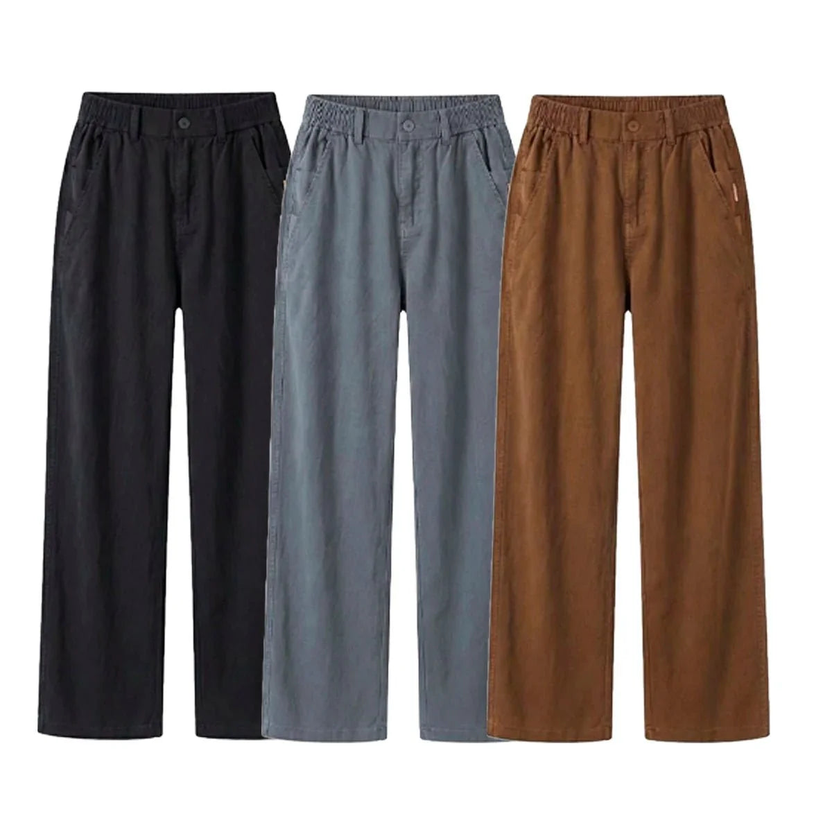 Kit 3 Calças Femininas Santino em Algodão e Seda Gelo