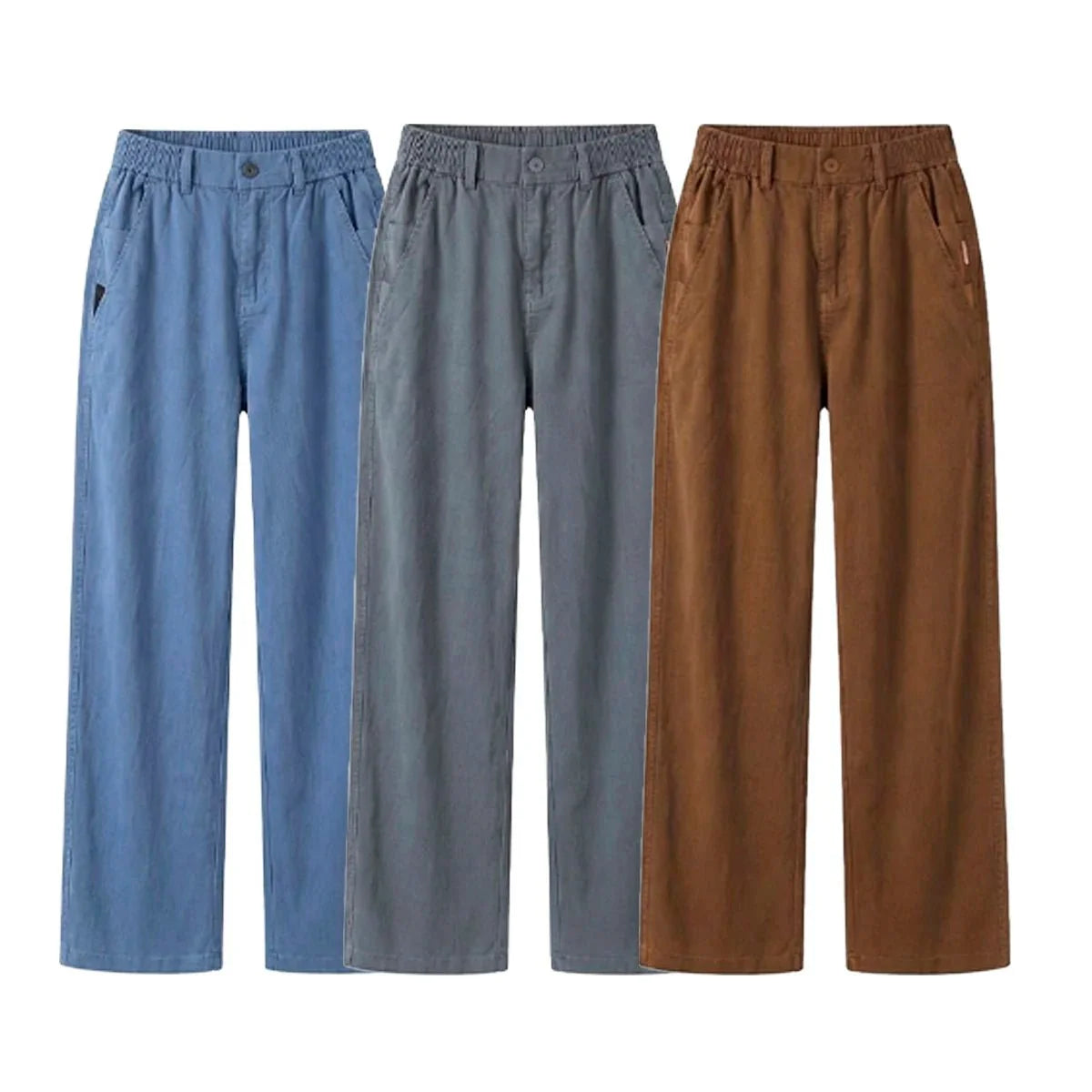 Kit 3 Calças Femininas Santino em Algodão e Seda Gelo