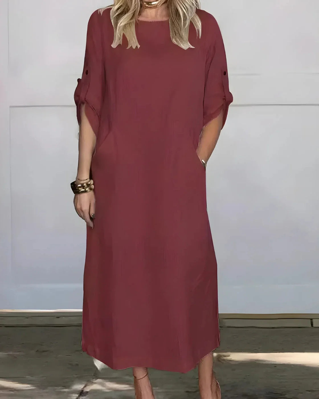 Vestido Casual Susan / Lino puro – (Holgado)