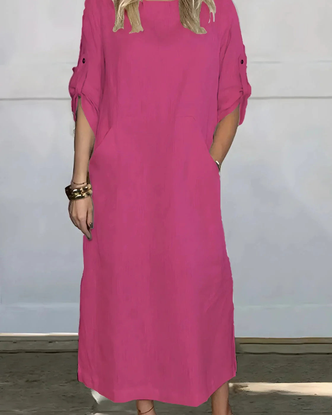 Vestido Casual Susan / Lino puro – (Holgado)