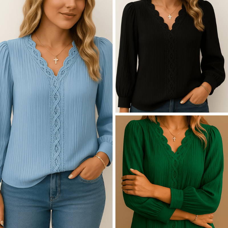 Kit 3 Blusas Feminina Elegance