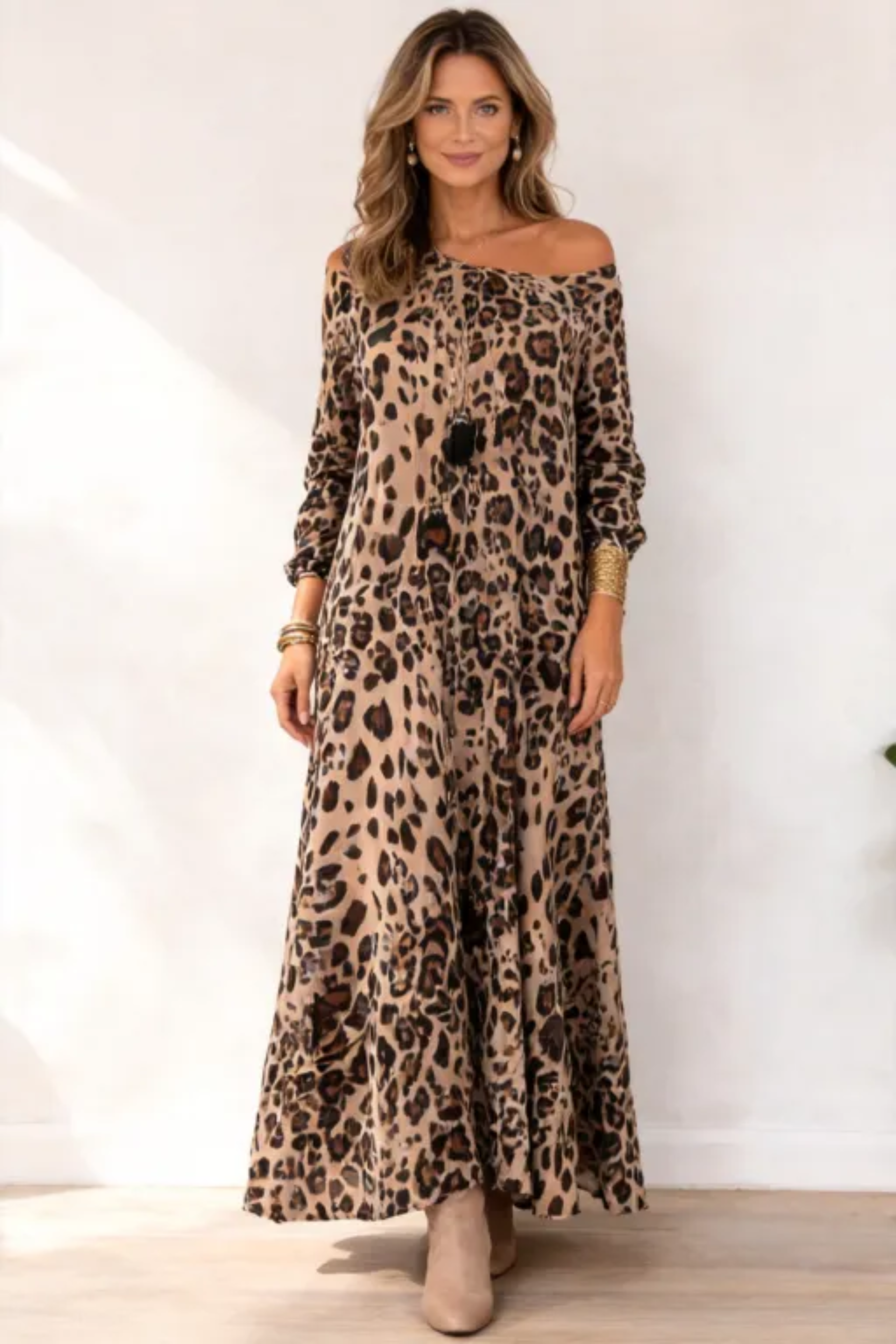 Vestido Feminino Estampa Leopardo