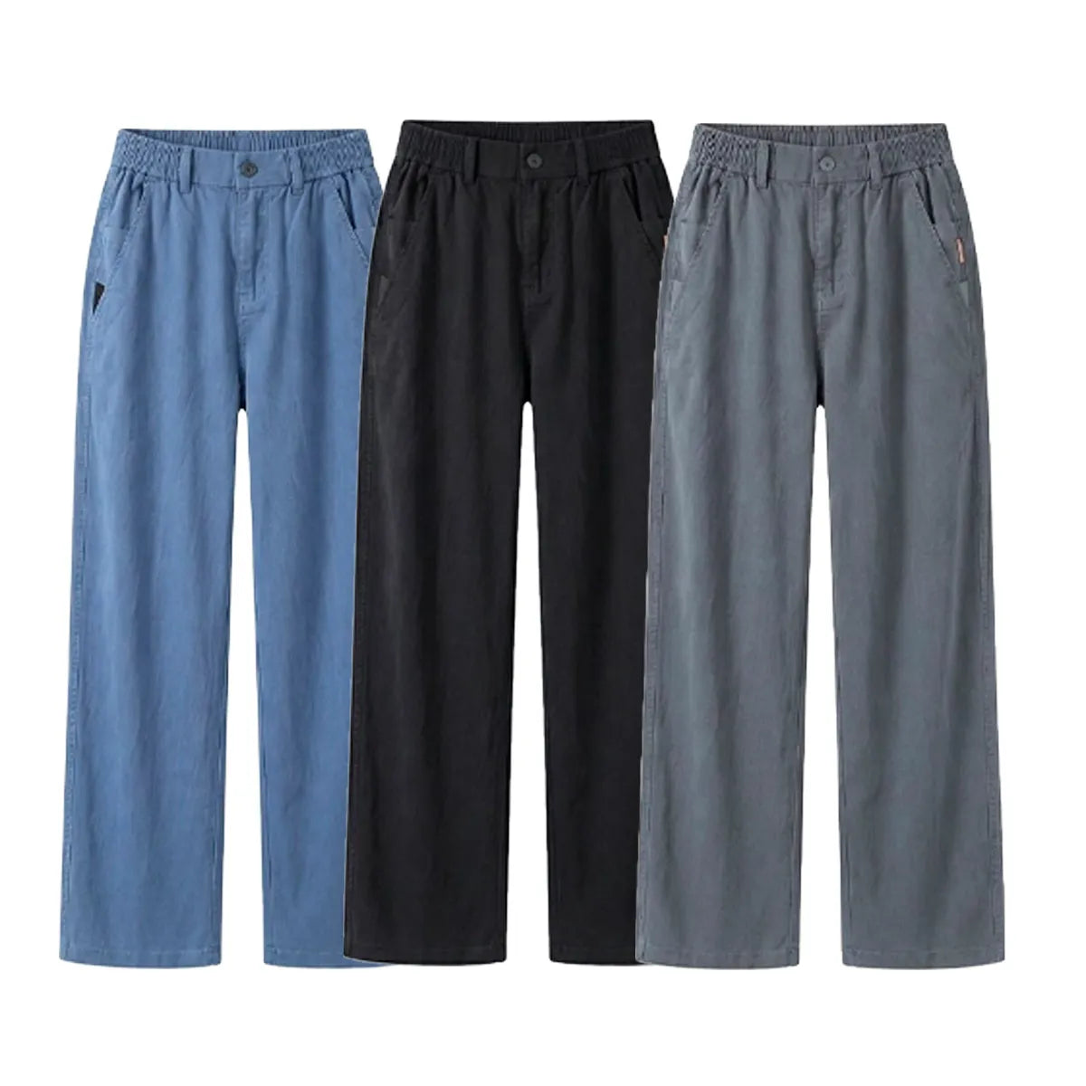 Kit 3 Calças Femininas Santino - Tecido em Algodão e Seda Gelo