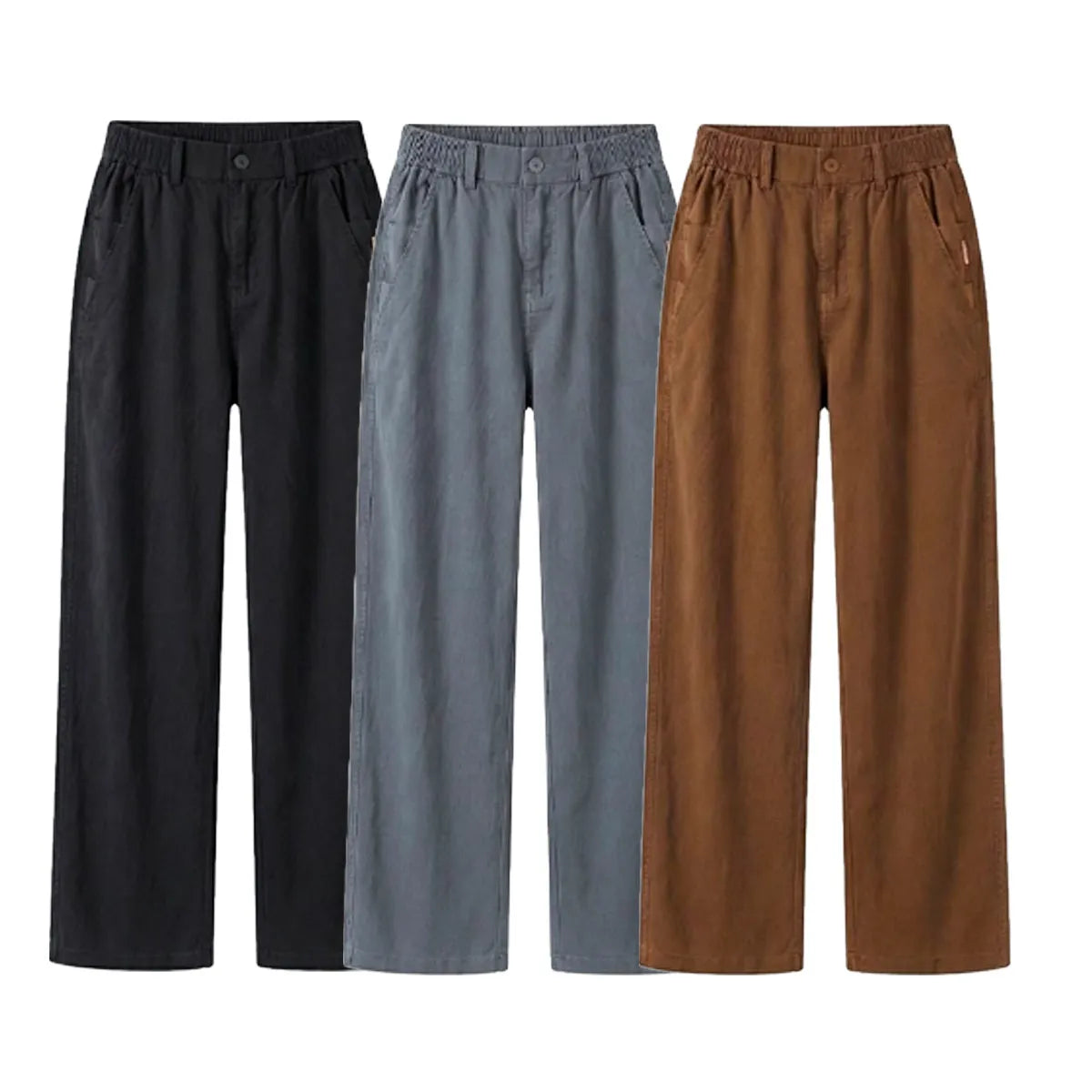 Kit 3 Calças Femininas Santino - Tecido em Algodão e Seda Gelo